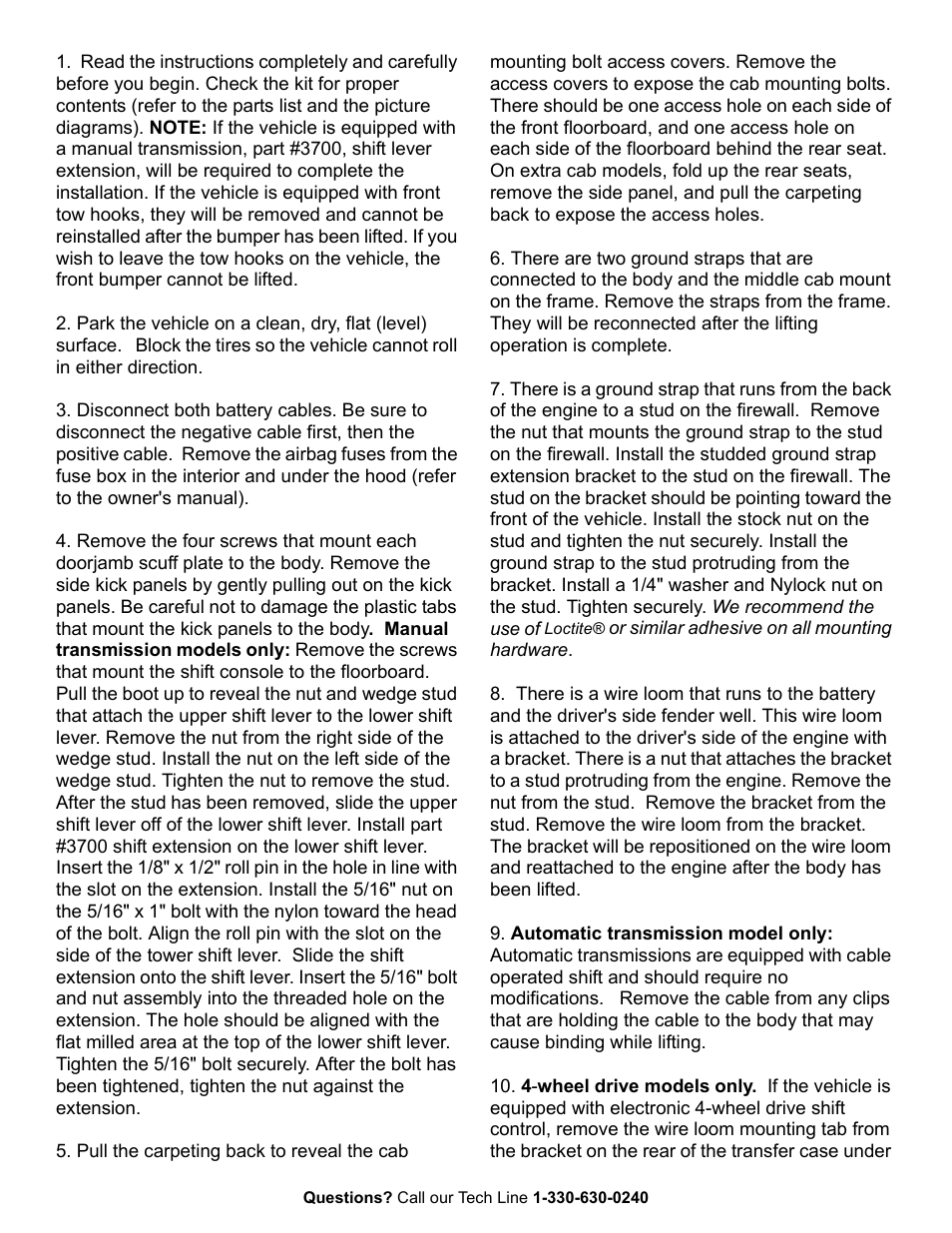 Summit FORD RANGER User Manual | Page 2 / 9