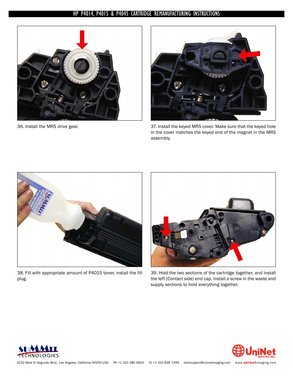 Summit HP P4045 User Manual | Page 19 / 22