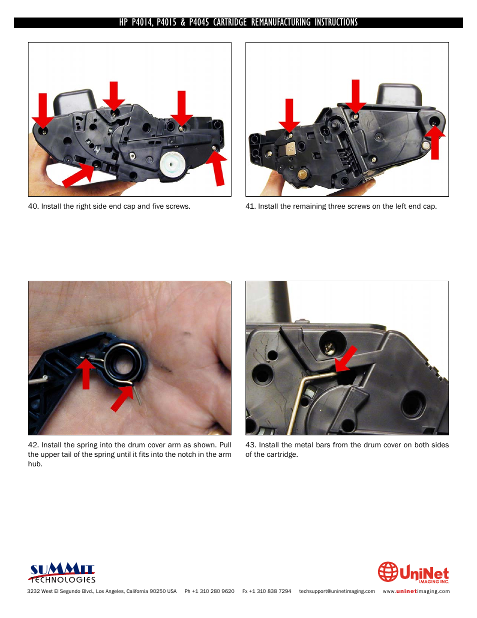 Summit HP P4045 User Manual | Page 20 / 22