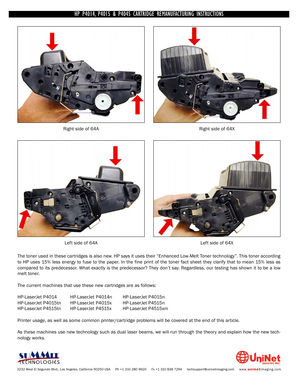 Summit HP P4045 User Manual | Page 3 / 22