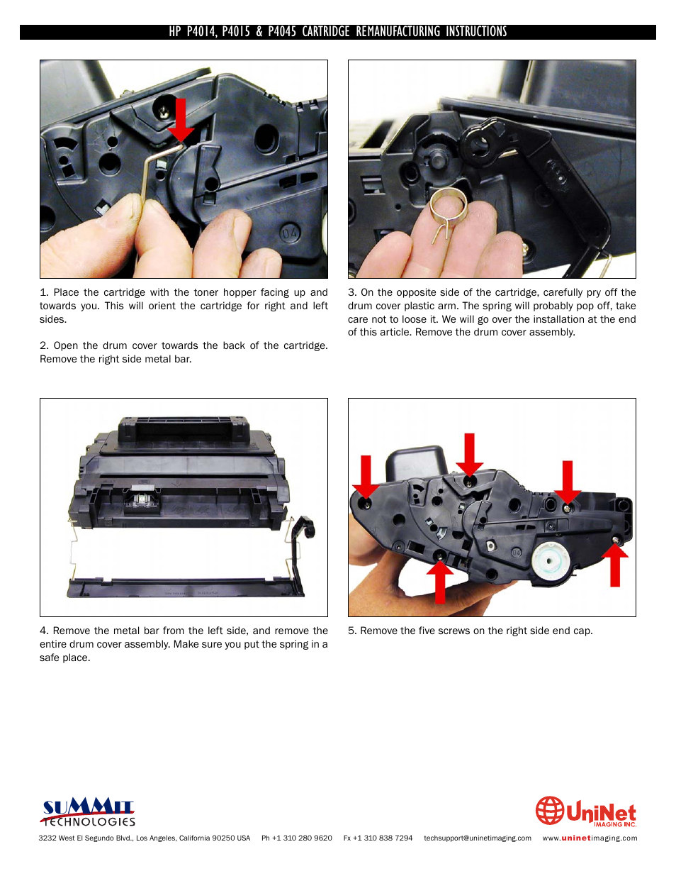 Summit HP P4045 User Manual | Page 9 / 22