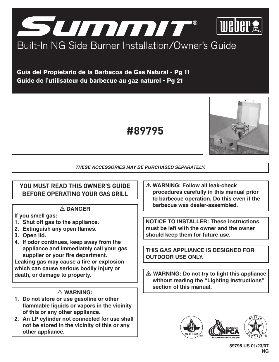 Summit 89795 User Manual | 32 pages