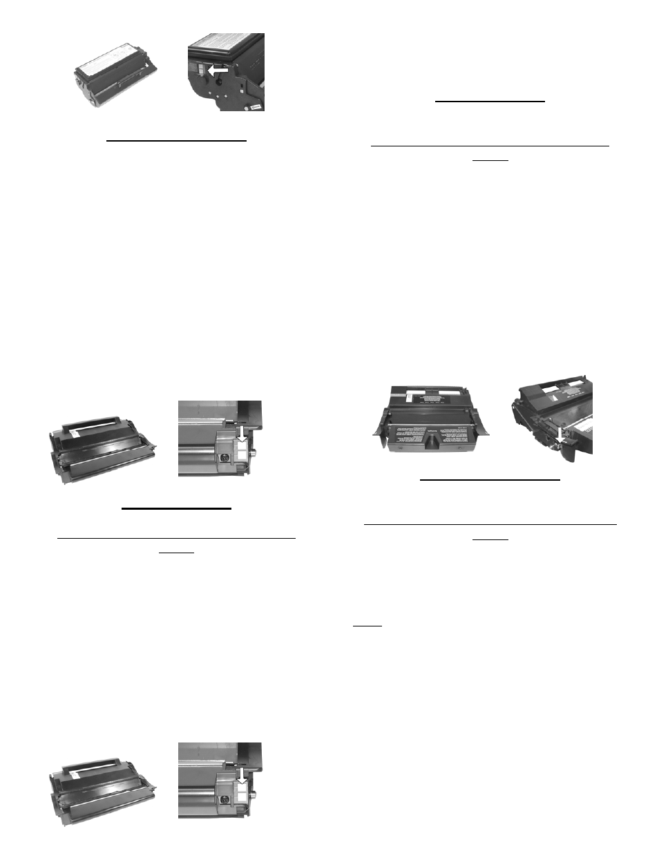 Lexmark t420, Lexmark t430 | Summit BROTHER HL-630 OPC User Manual | Page 20 / 46