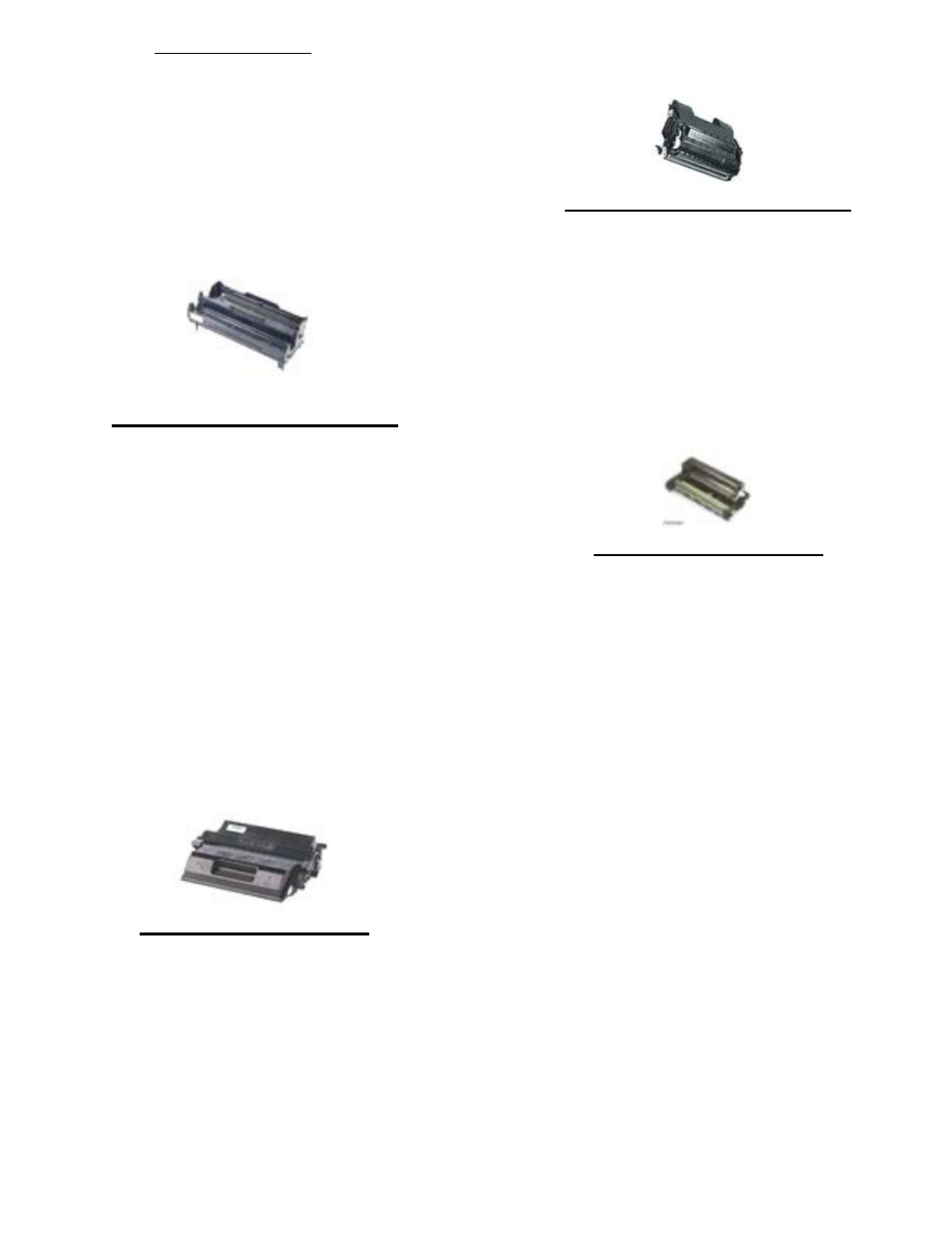 Okidata b6100 series, Okidata b8300 series | Summit BROTHER HL-630 OPC User Manual | Page 24 / 46