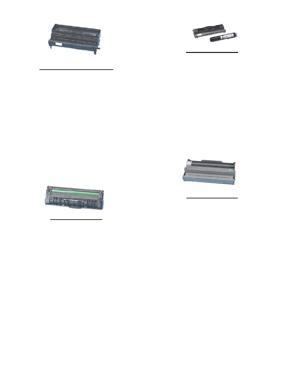 Okidata ol-1200 opc, Okidata op-4w, Okidata op-8w | Okidata op-10e | Summit BROTHER HL-630 OPC User Manual | Page 27 / 46