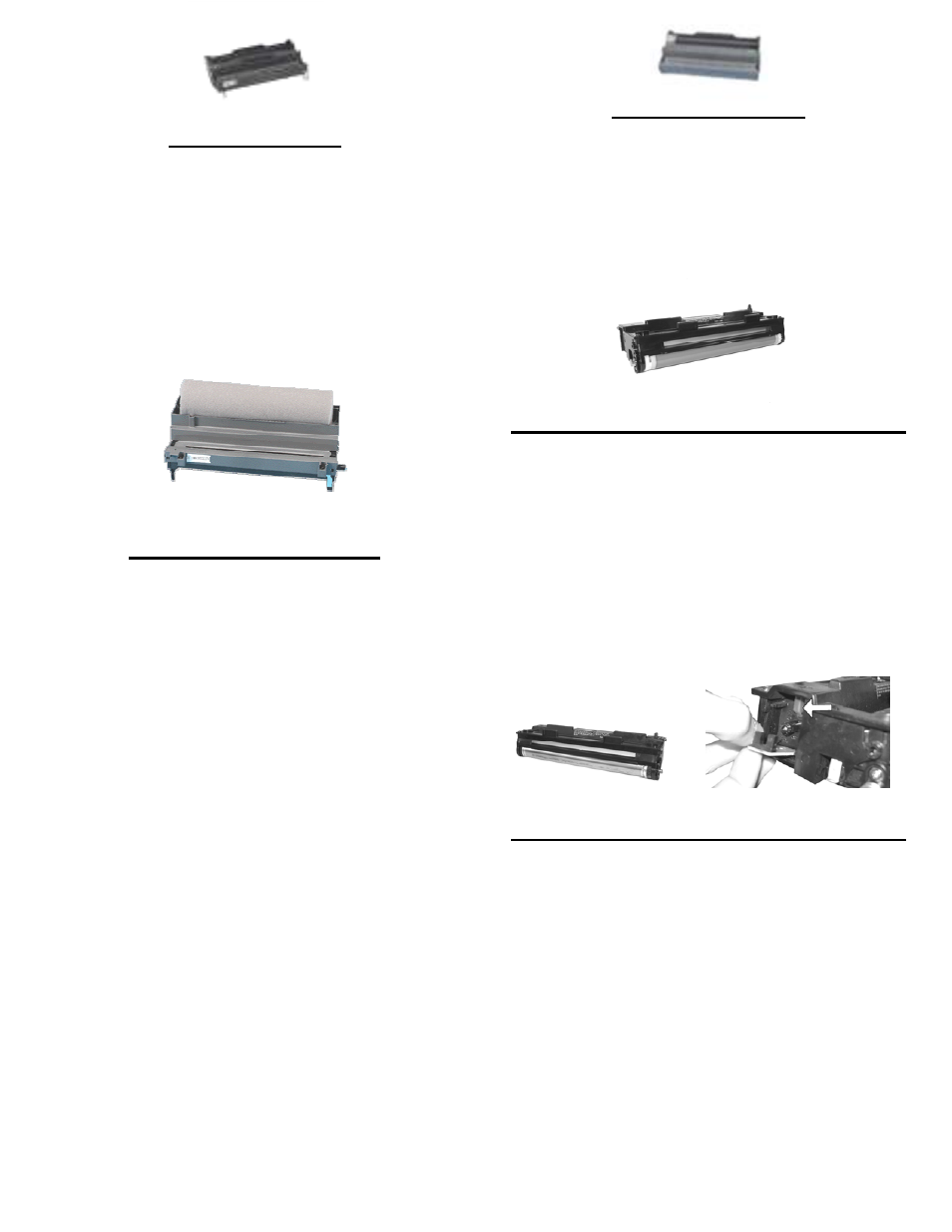 Okidata op-14e, Okidata op-20/24 opc, Panasonic kxp-4400 opc cartridge | Panasonic kxp-4410 opc cartridge | Summit BROTHER HL-630 OPC User Manual | Page 28 / 46