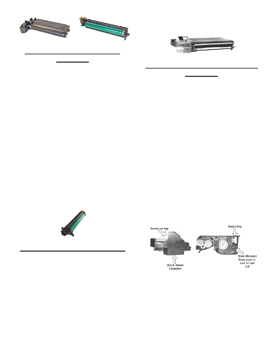 Samsung scx-6320toner/opc cartridges, Samsung sf-830 toner cartridges | Summit BROTHER HL-630 OPC User Manual | Page 33 / 46