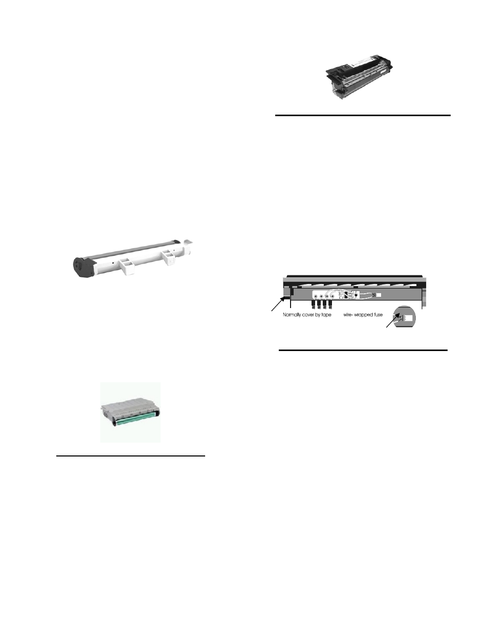 Sharp jx-9500 opc/toner, Sharp jx-9600 toner cartridge, Sharp jx-9600 opc cartridge | Summit BROTHER HL-630 OPC User Manual | Page 38 / 46