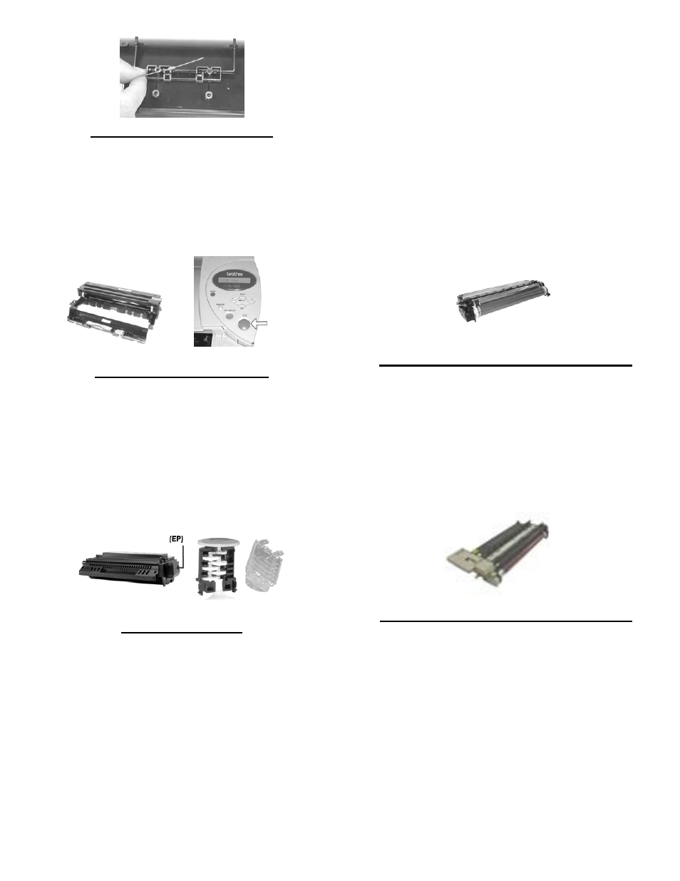 Brother hl-7050 toner, Brother hl-7050 opc, Canon lbp-cx | Summit BROTHER HL-630 OPC User Manual | Page 4 / 46