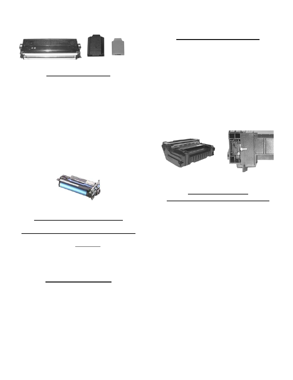 Xerox country codes, Tec lb-1305 opc, Tektronix phaser 780 opc | Toshiba a-739 opc | Summit BROTHER HL-630 OPC User Manual | Page 41 / 46