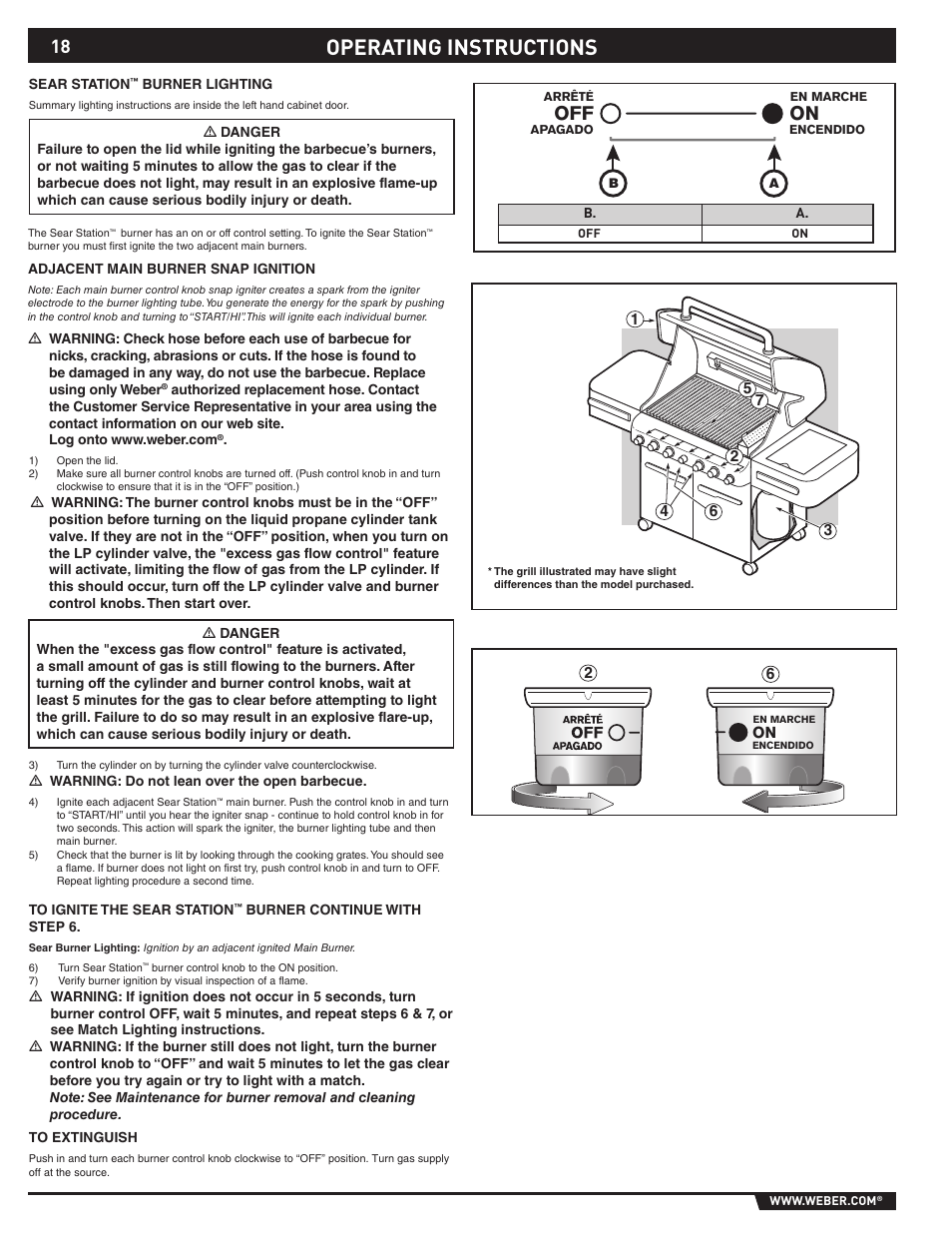 Operating instructions | Summit 89190 User Manual | Page 18 / 92