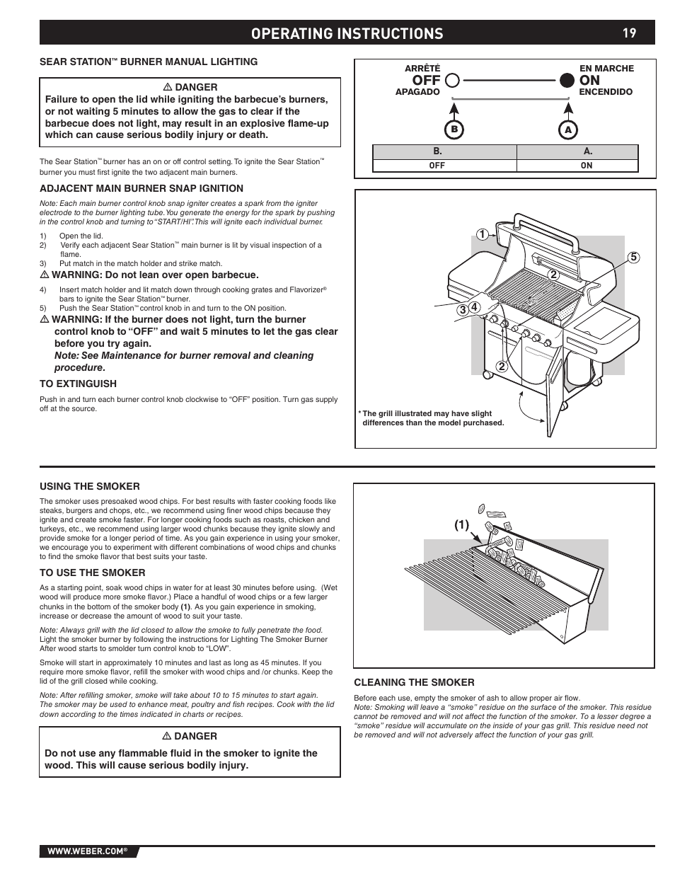 Operating instructions | Summit 89190 User Manual | Page 19 / 92