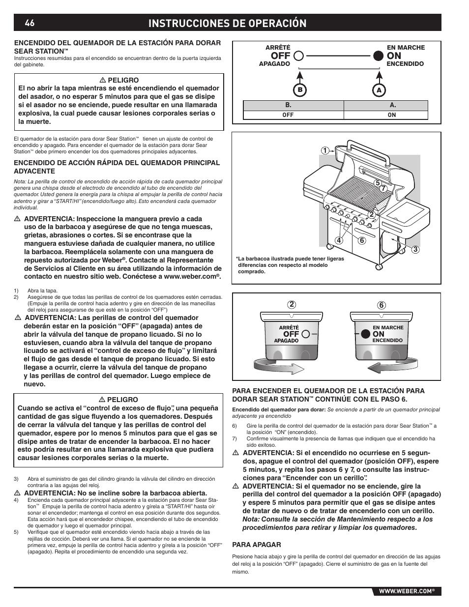 Instrucciones de operación | Summit 89190 User Manual | Page 46 / 92
