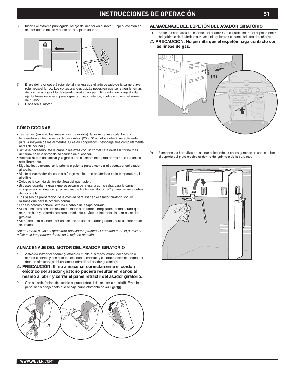 Instrucciones de operación | Summit 89190 User Manual | Page 51 / 92