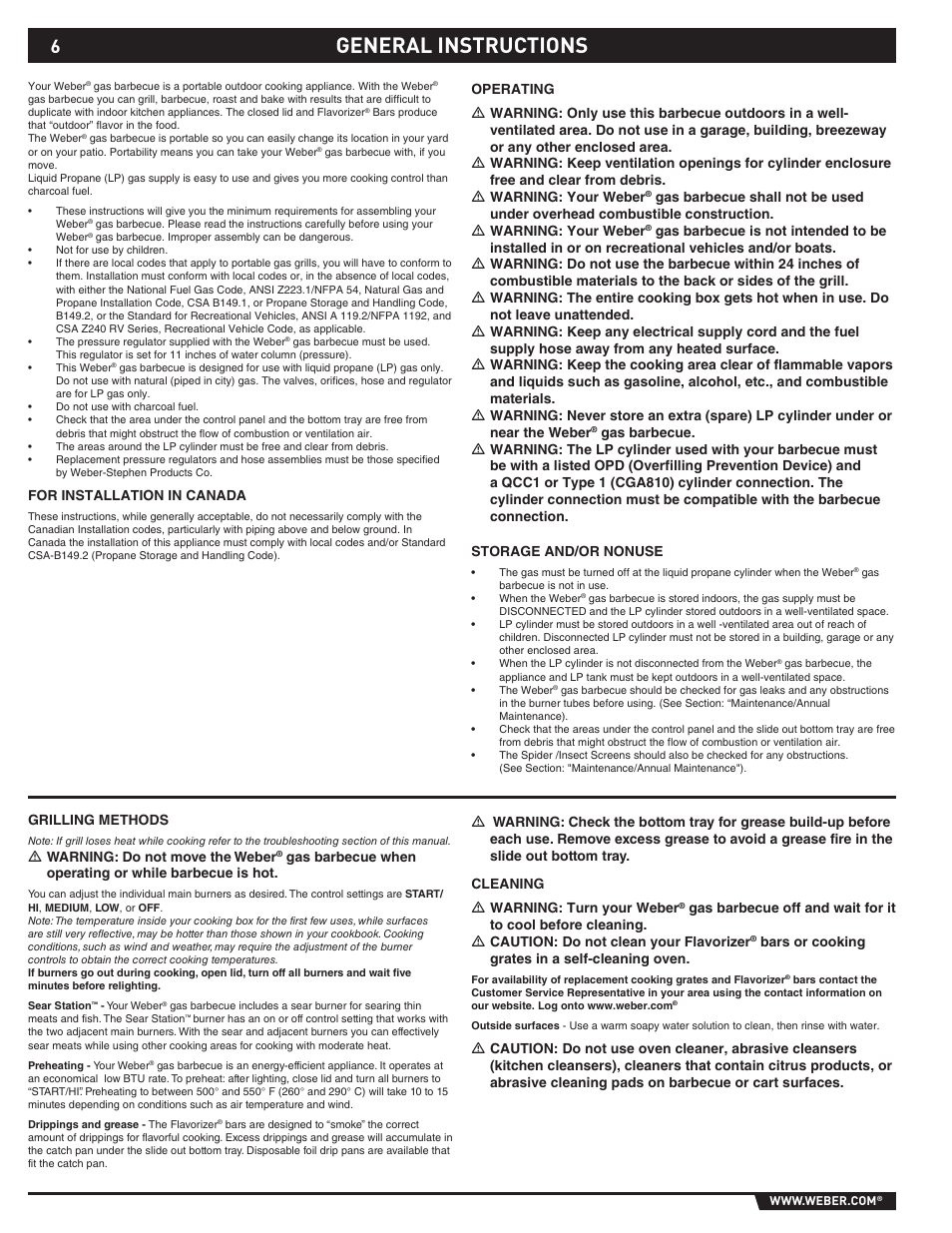 General instructions | Summit 89190 User Manual | Page 6 / 92