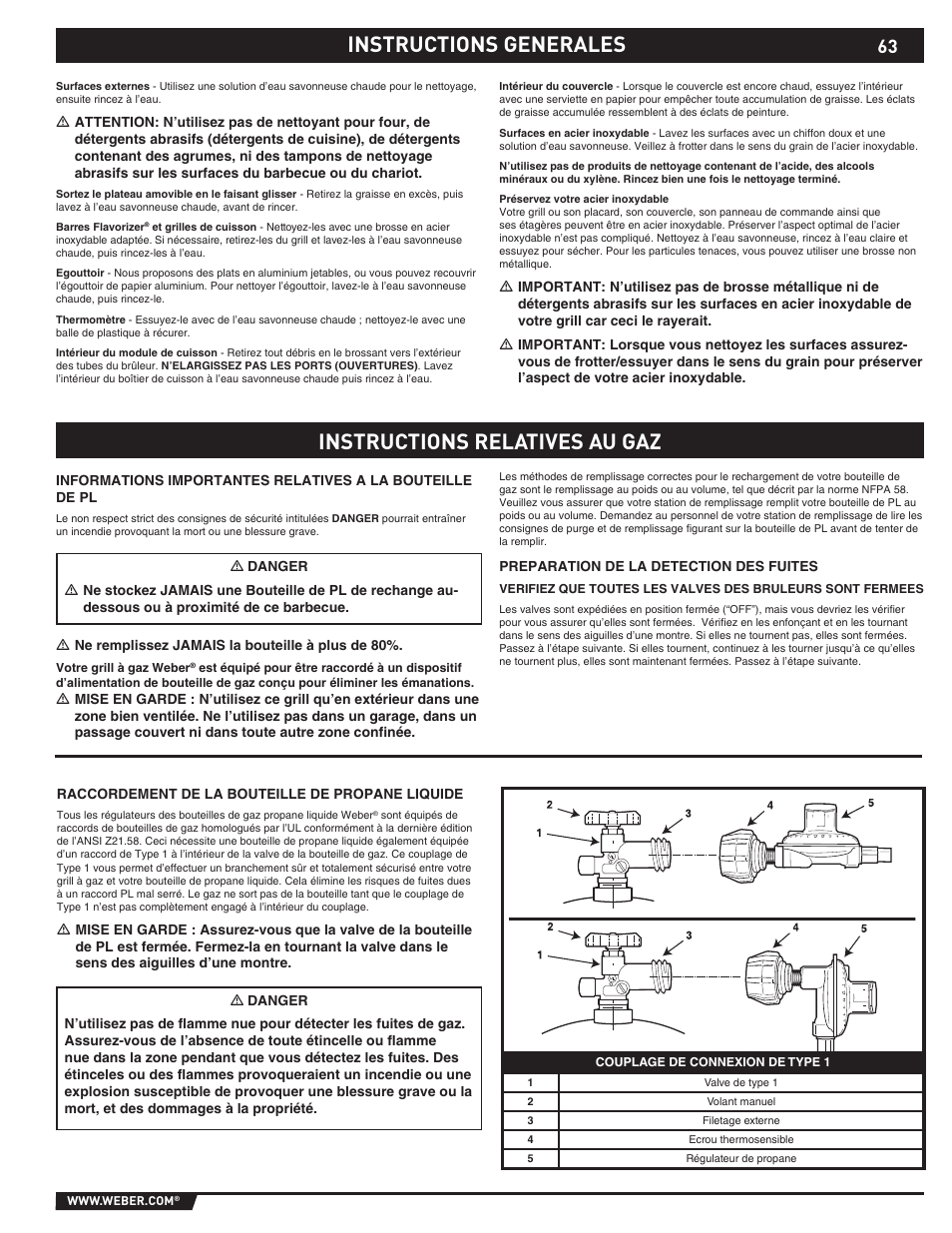 Instructions generales | Summit 89190 User Manual | Page 63 / 92