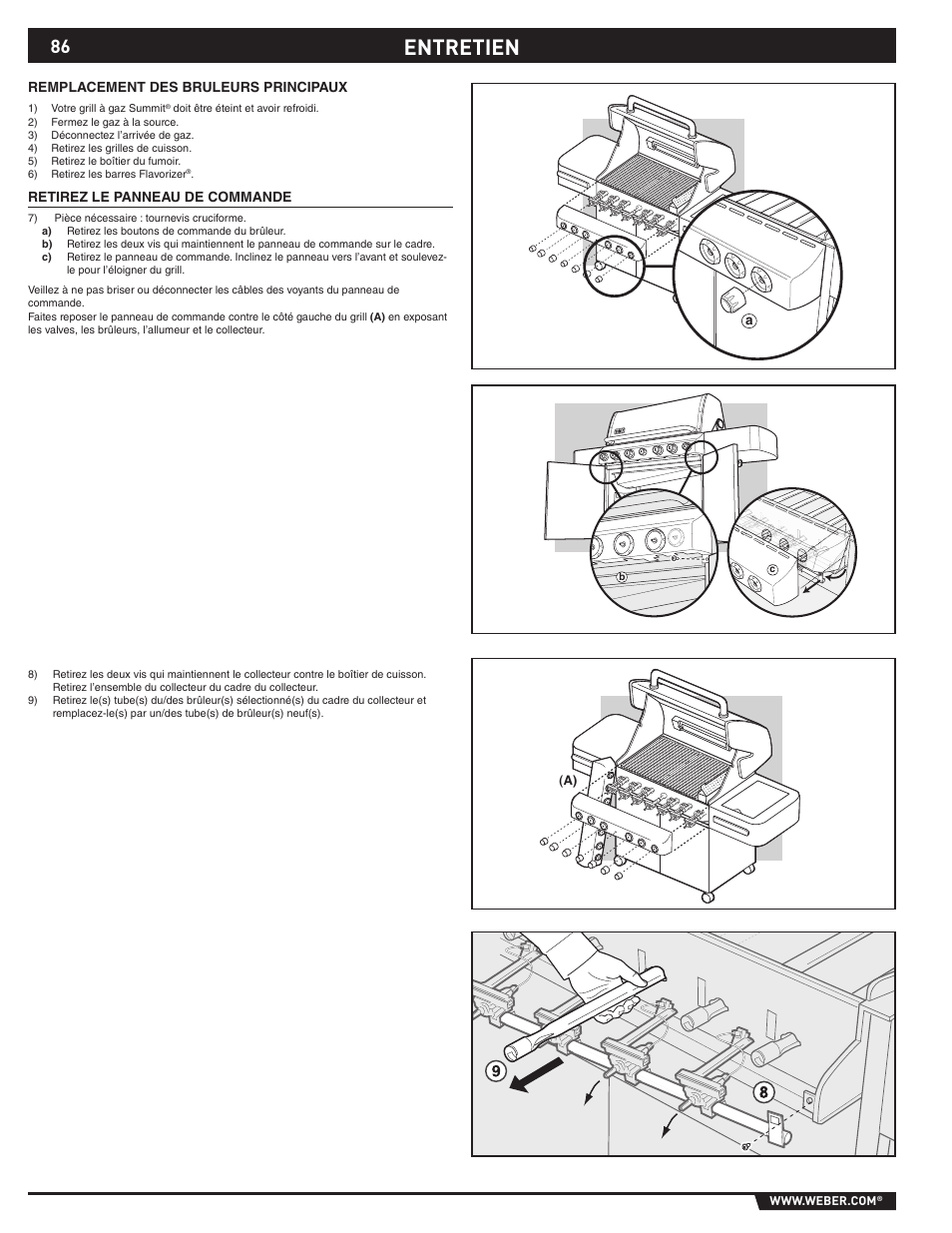 Entretien | Summit 89190 User Manual | Page 86 / 92