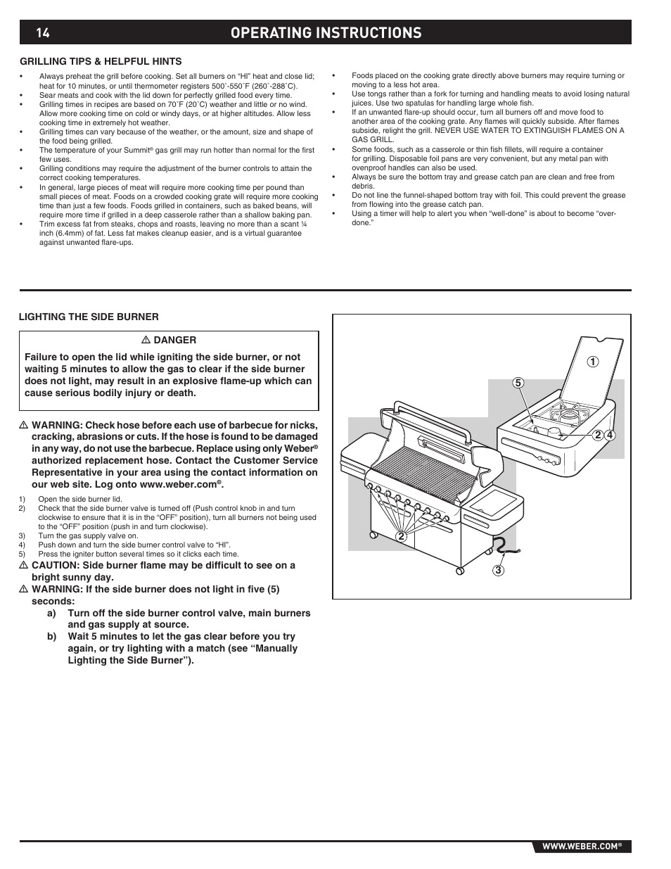 Operating instructions | Summit S-670 User Manual | Page 14 / 84