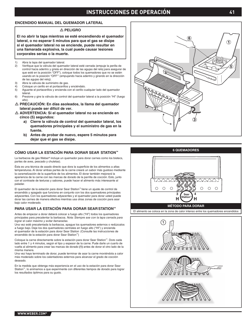 Instrucciones de operación | Summit S-670 User Manual | Page 41 / 84