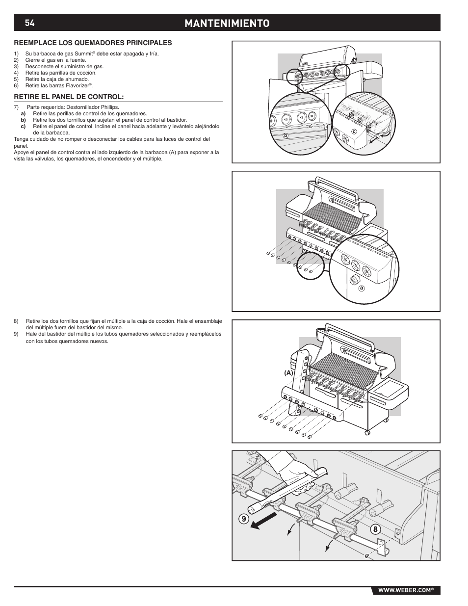 Mantenimiento | Summit S-670 User Manual | Page 54 / 84