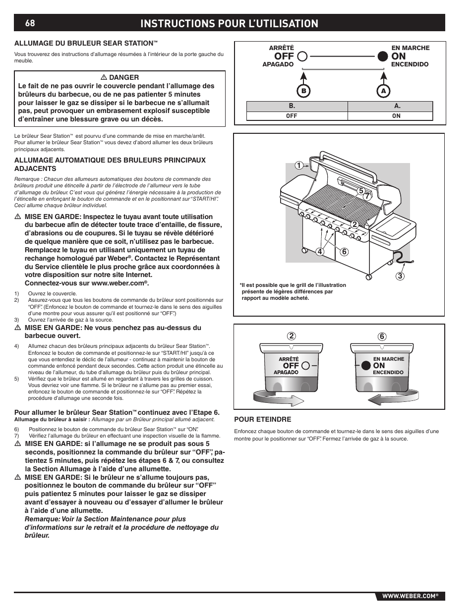 Instructions pour l’utilisation | Summit S-670 User Manual | Page 68 / 84