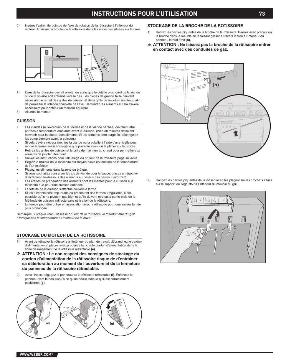 Instructions pour l’utilisation | Summit S-670 User Manual | Page 73 / 84