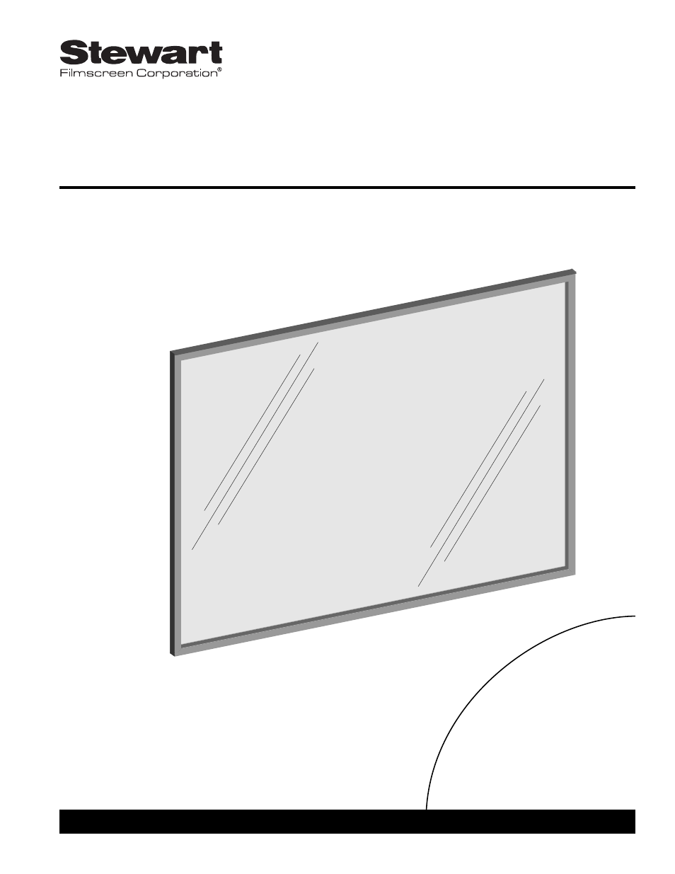Stewart Filmscreen Corp LCD Rear-Projection TV User Manual | 12 pages