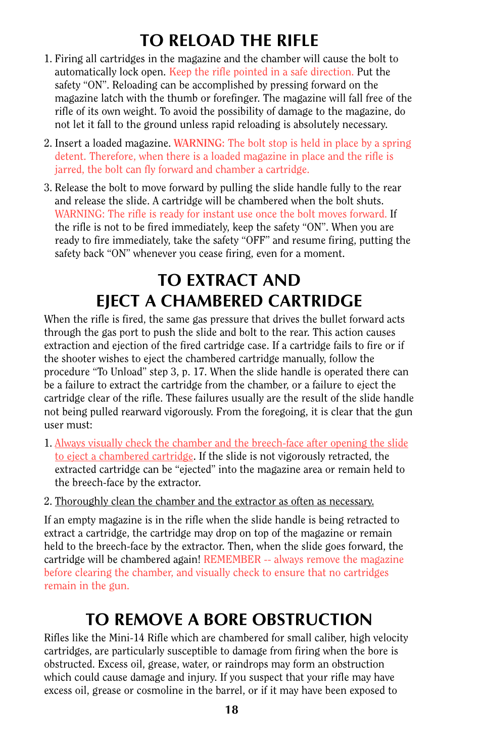 Ruger MINI-14 User Manual | Page 17 / 46