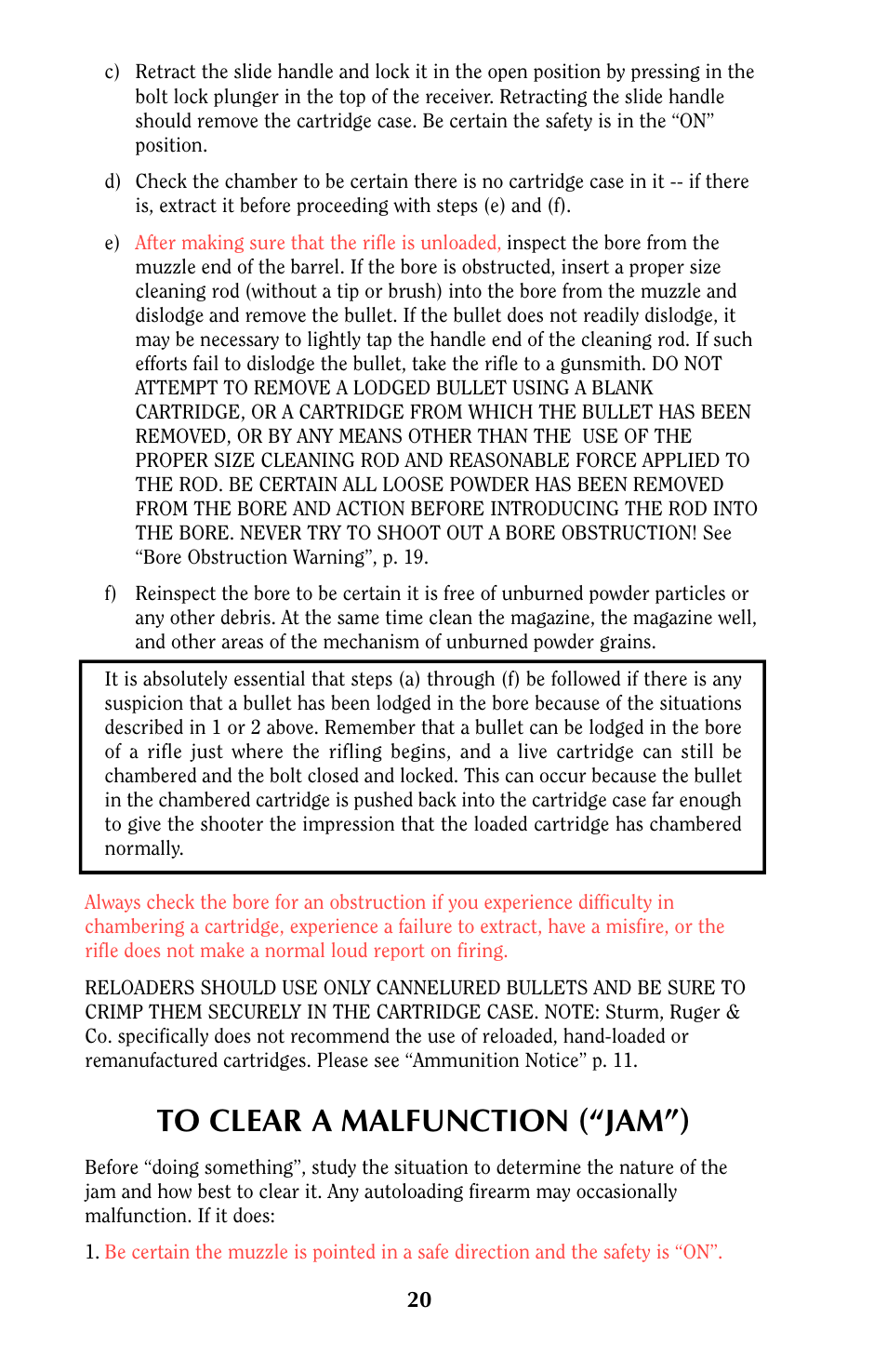 Ruger MINI-14 User Manual | Page 19 / 46