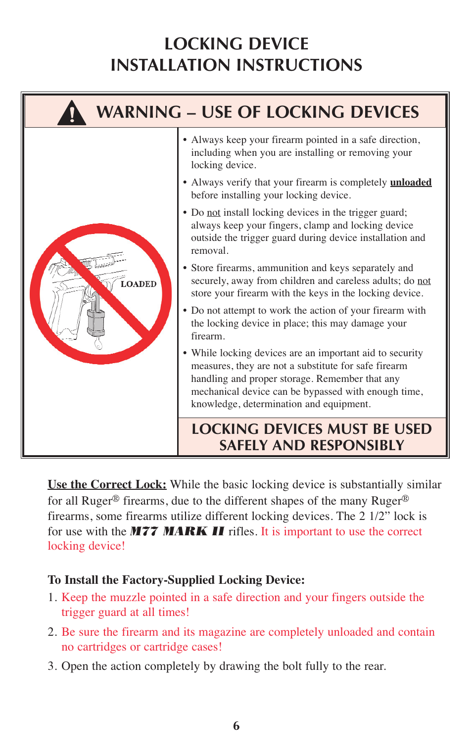 Ruger Hunting Equipment User Manual | Page 5 / 46