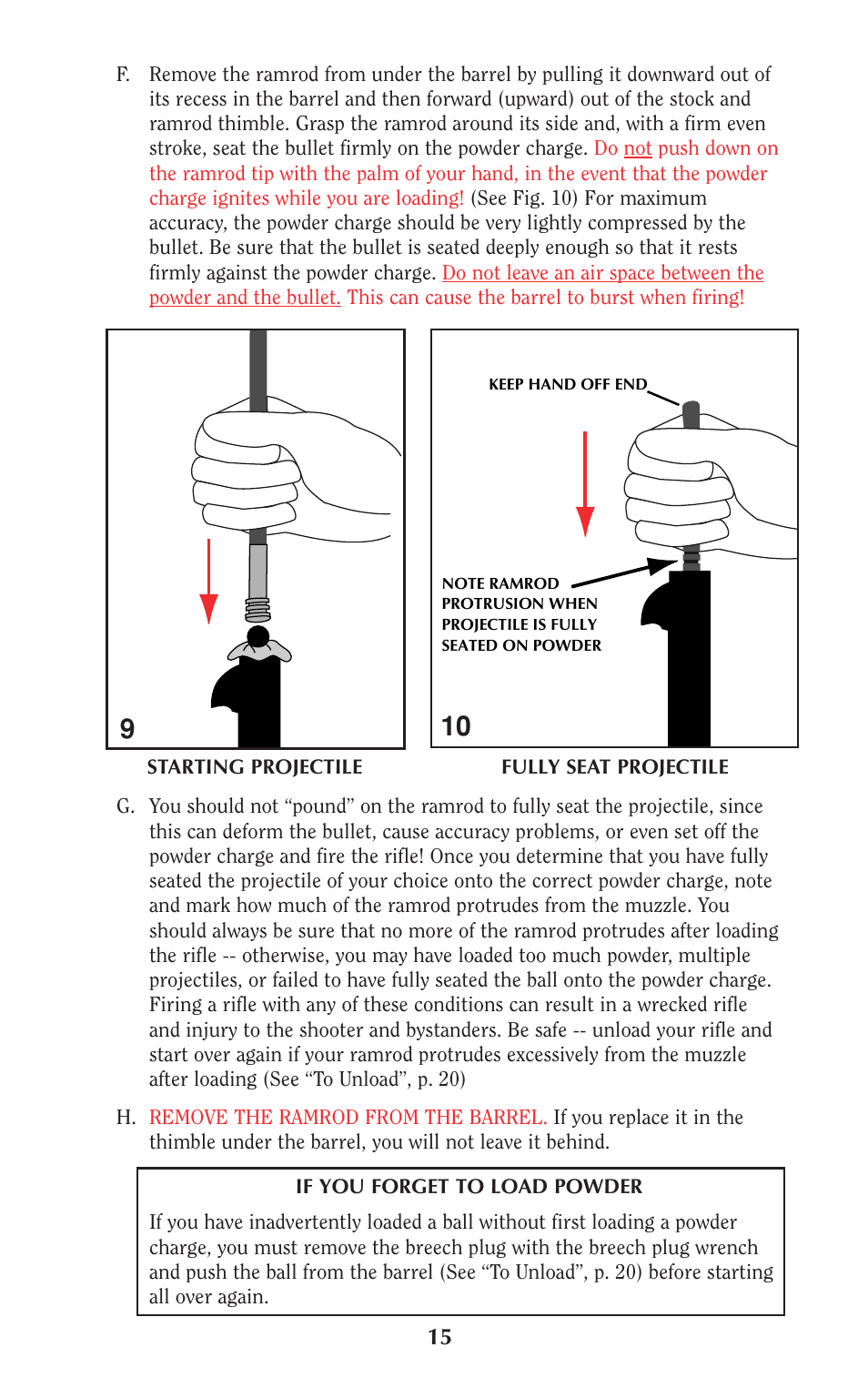 Ruger 77/50 User Manual | Page 15 / 48