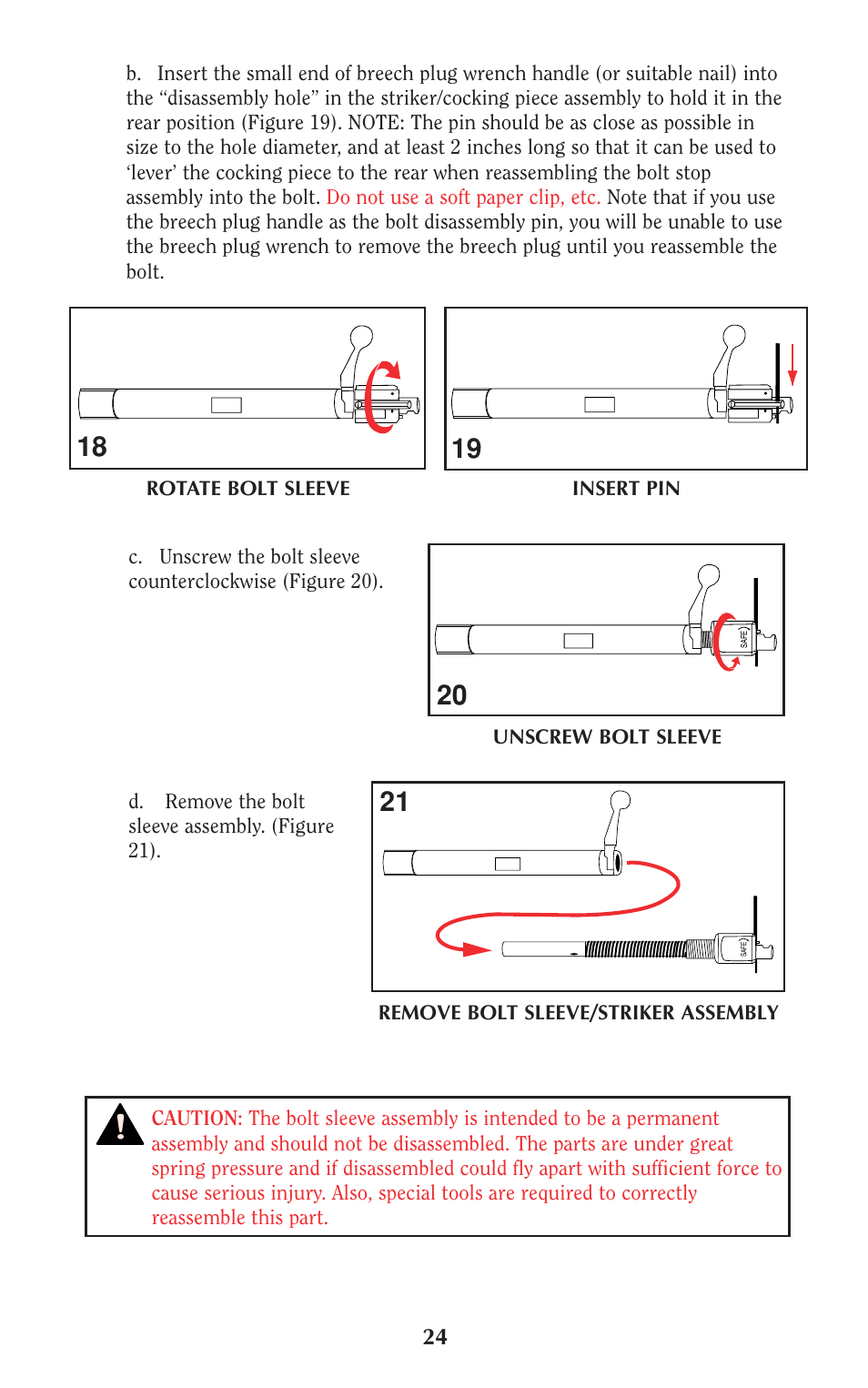 Ruger 77/50 User Manual | Page 24 / 48