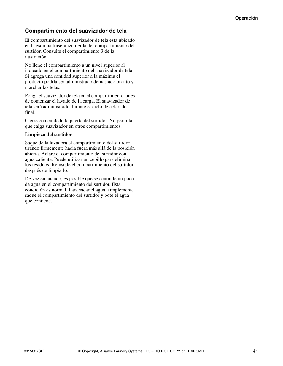 Speed Queen LTS95A User Manual | Page 43 / 50