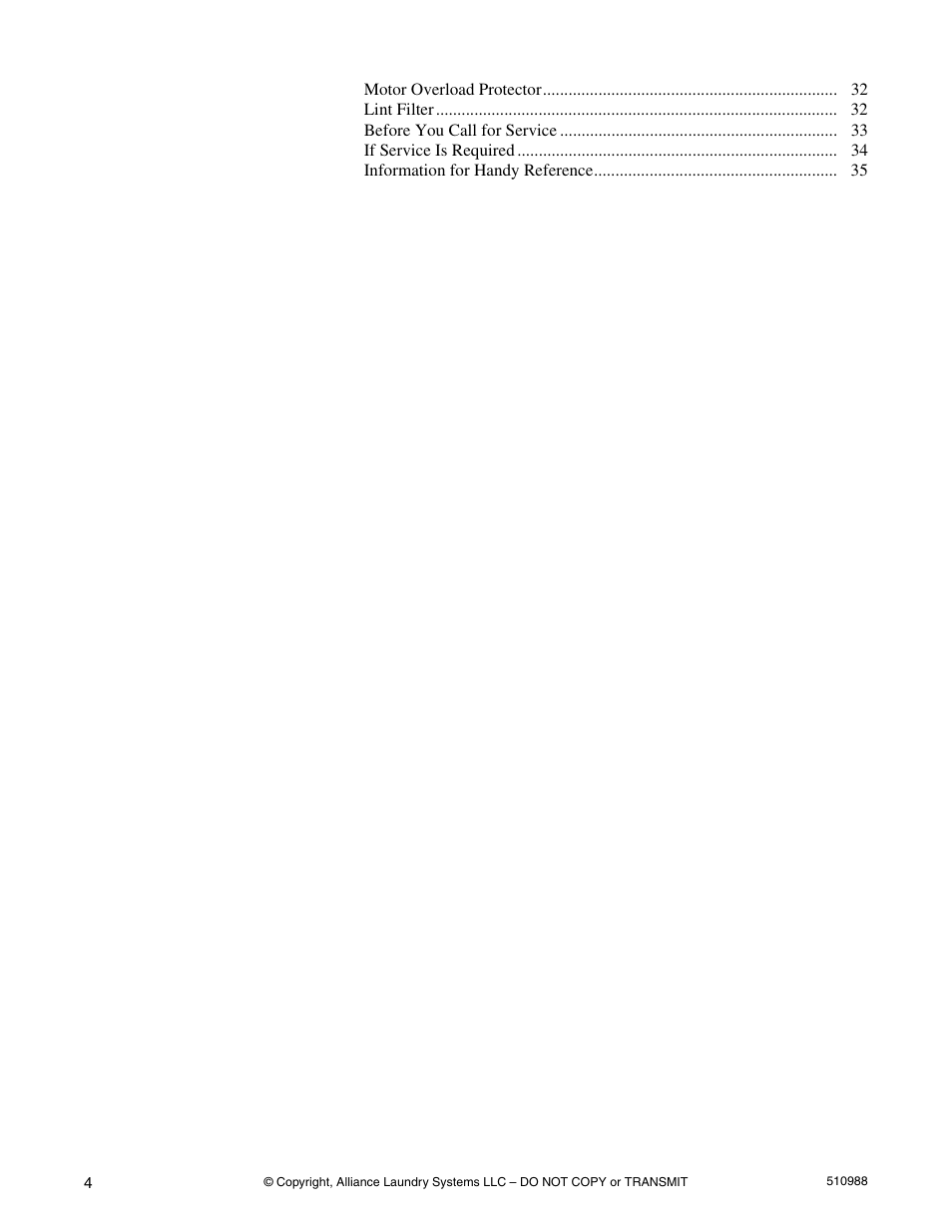 Speed Queen LES37A*F User Manual | Page 6 / 34