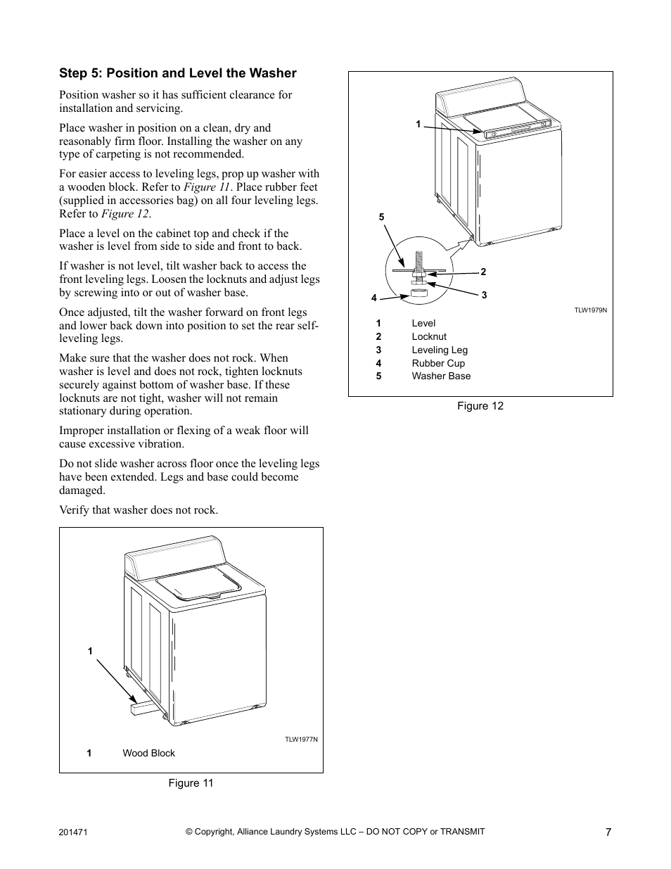 Speed Queen Washer User Manual | Page 7 / 12