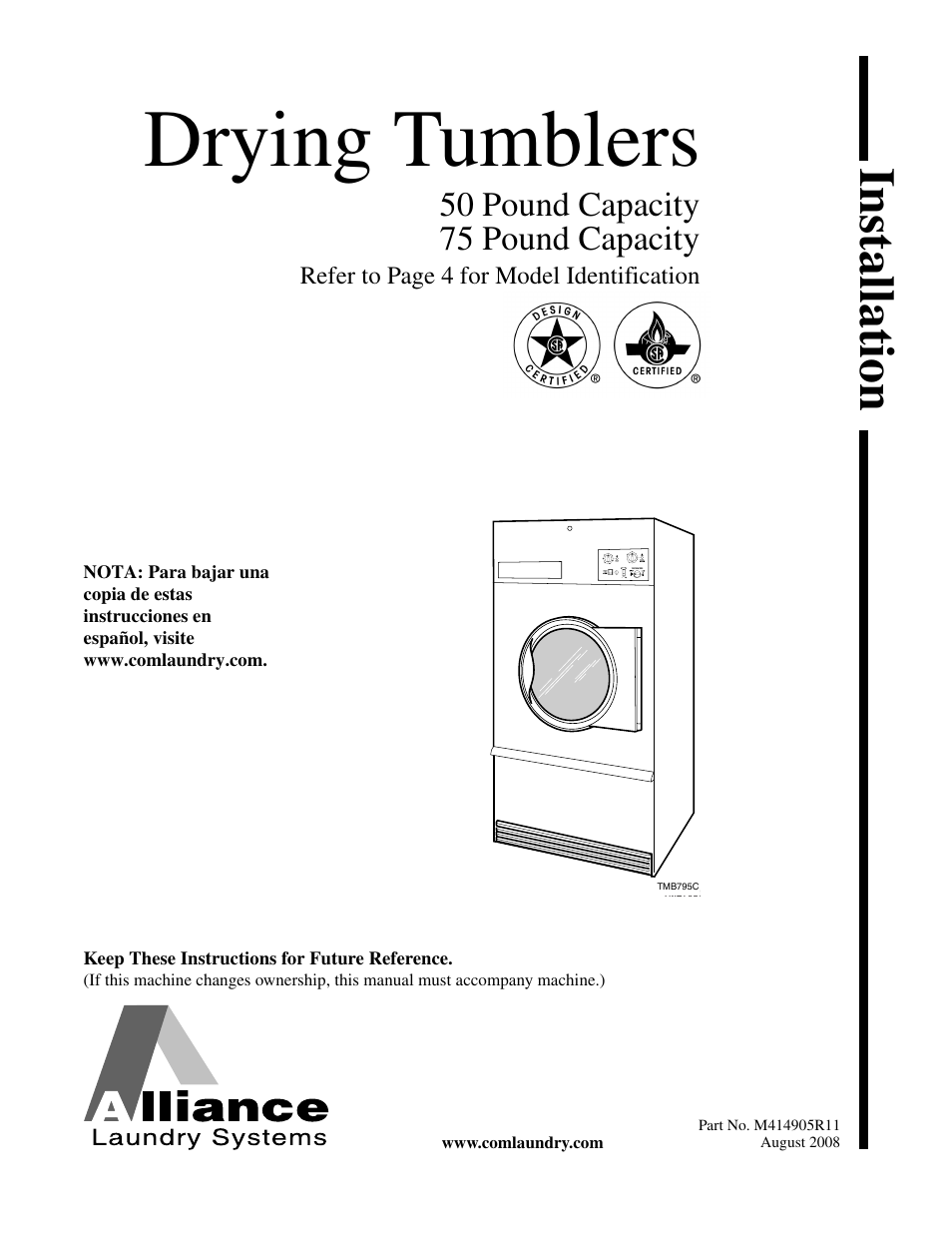 Speed Queen TMB796C User Manual | 62 pages
