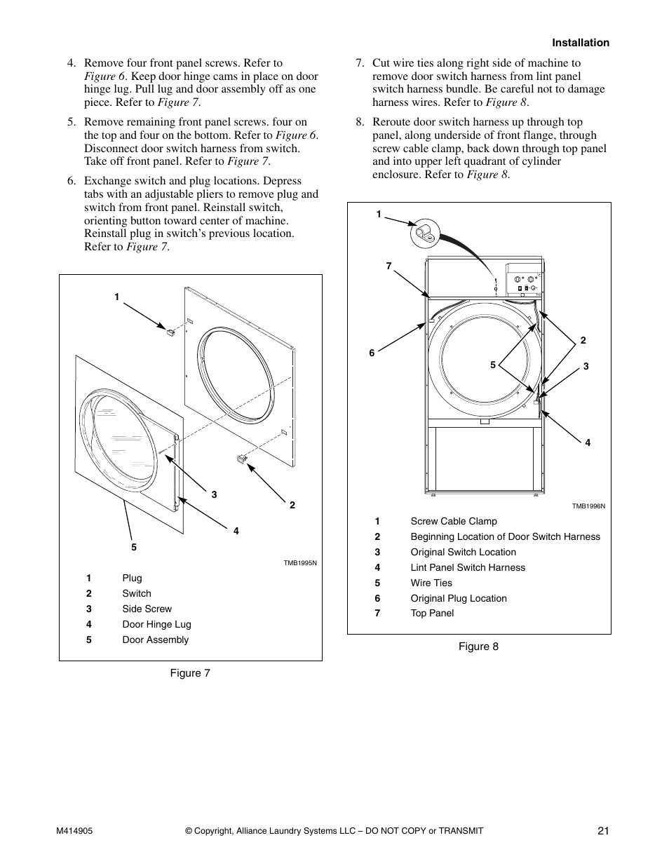 Speed Queen TMB796C User Manual | Page 23 / 62