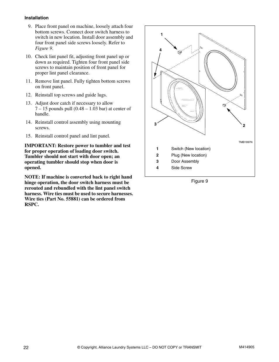 Speed Queen TMB796C User Manual | Page 24 / 62