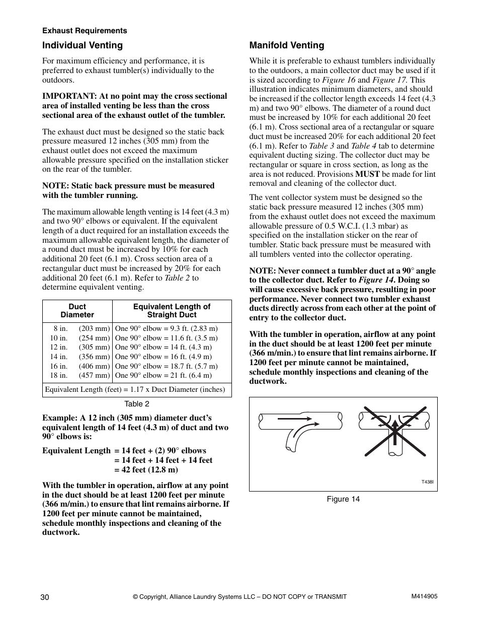 Individual venting manifold venting | Speed Queen TMB796C User Manual | Page 32 / 62