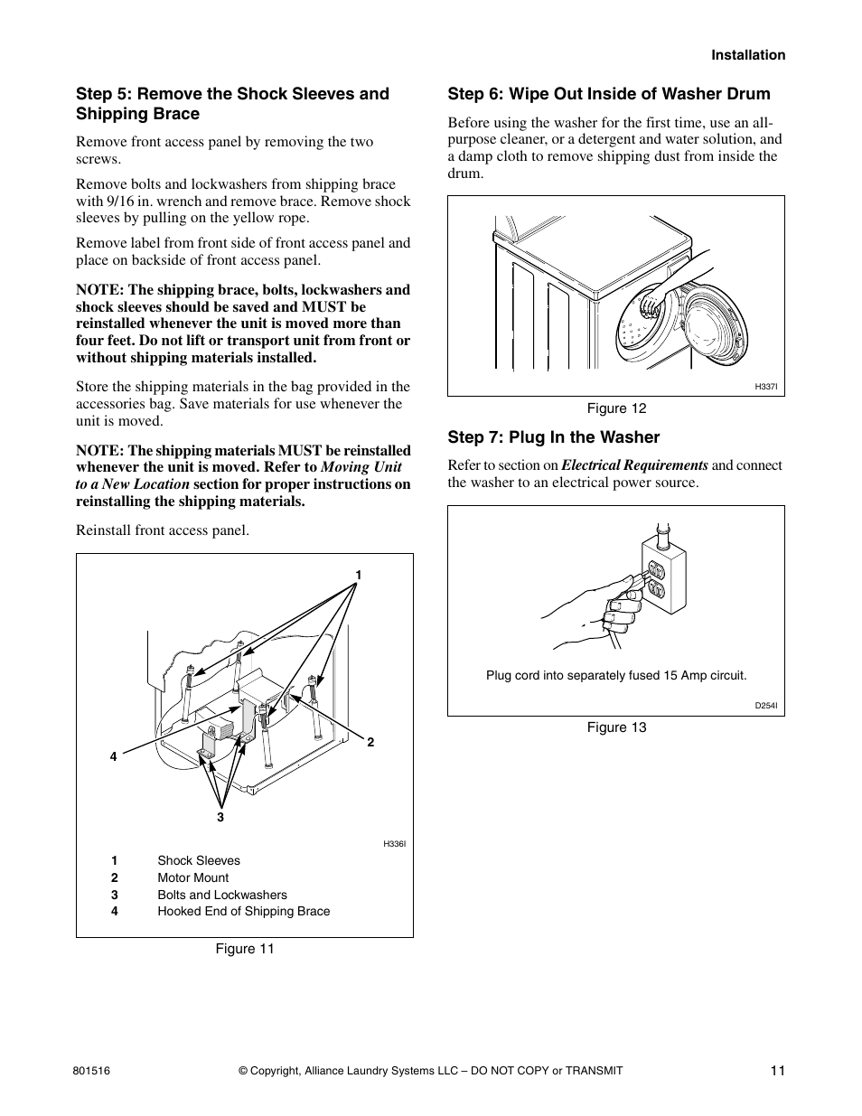 Speed Queen H370I User Manual | Page 13 / 38