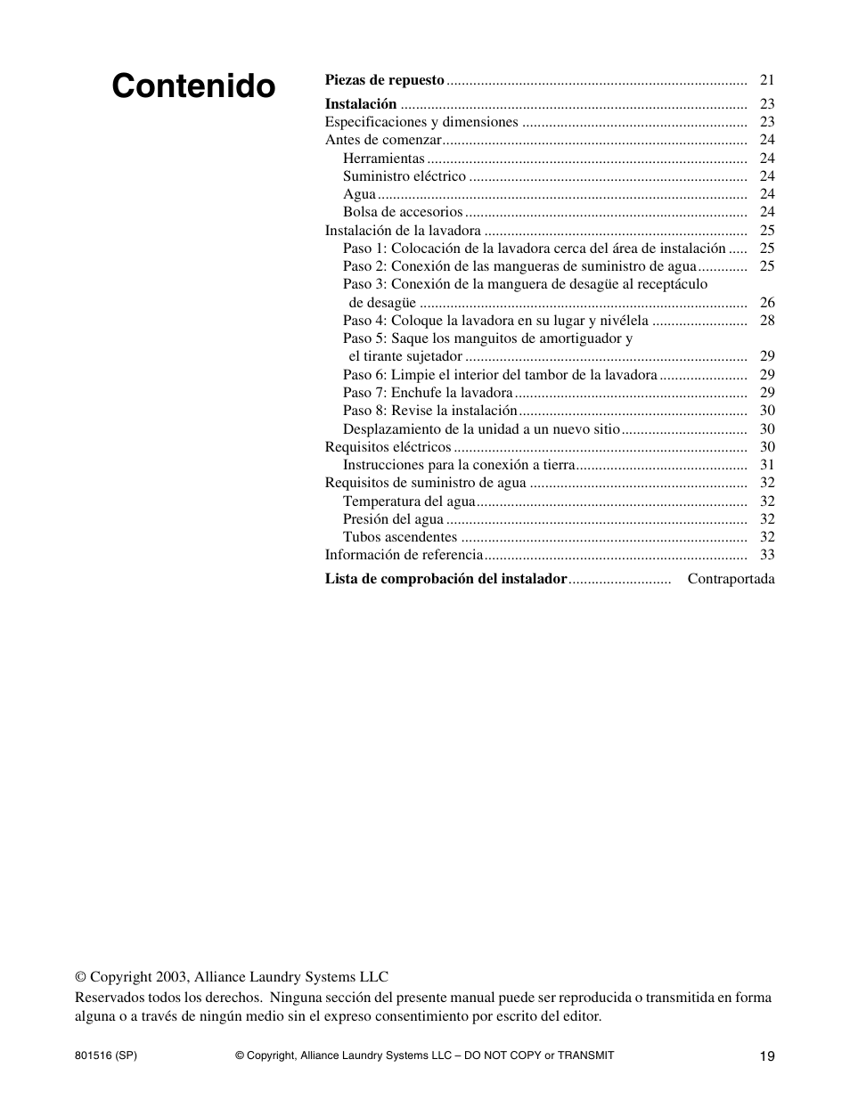 Speed Queen H370I User Manual | Page 21 / 38