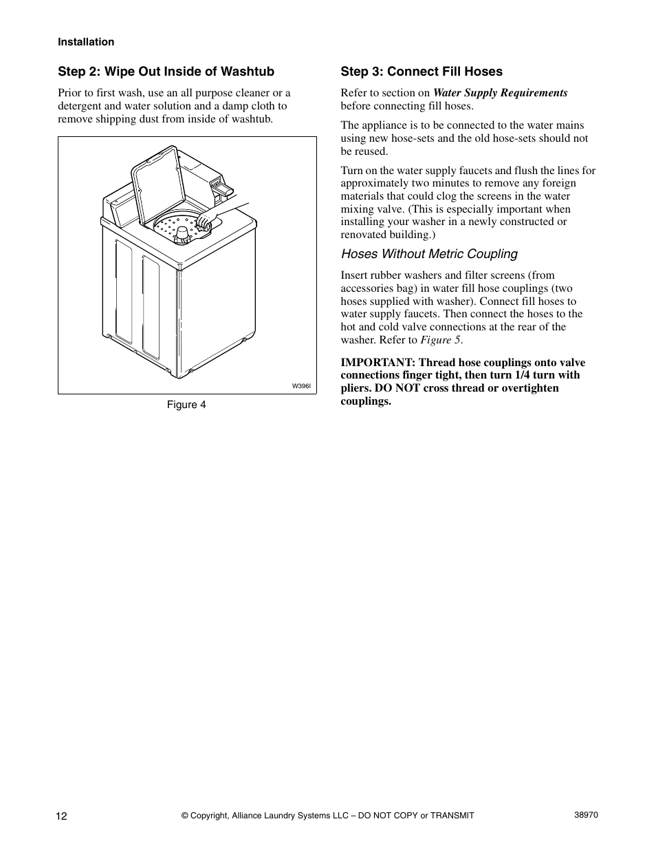 Speed Queen W446I User Manual | Page 14 / 92