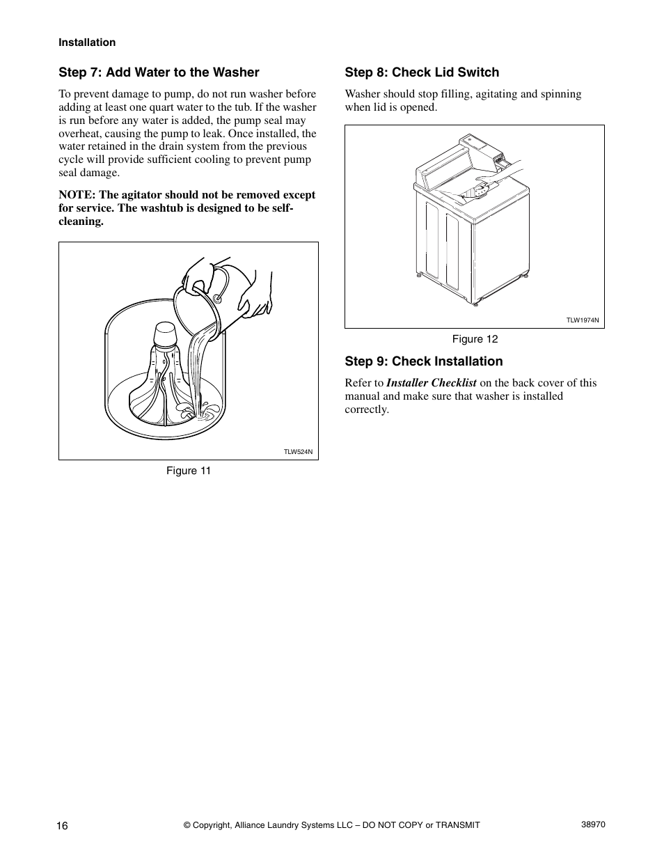 Speed Queen W446I User Manual | Page 18 / 92