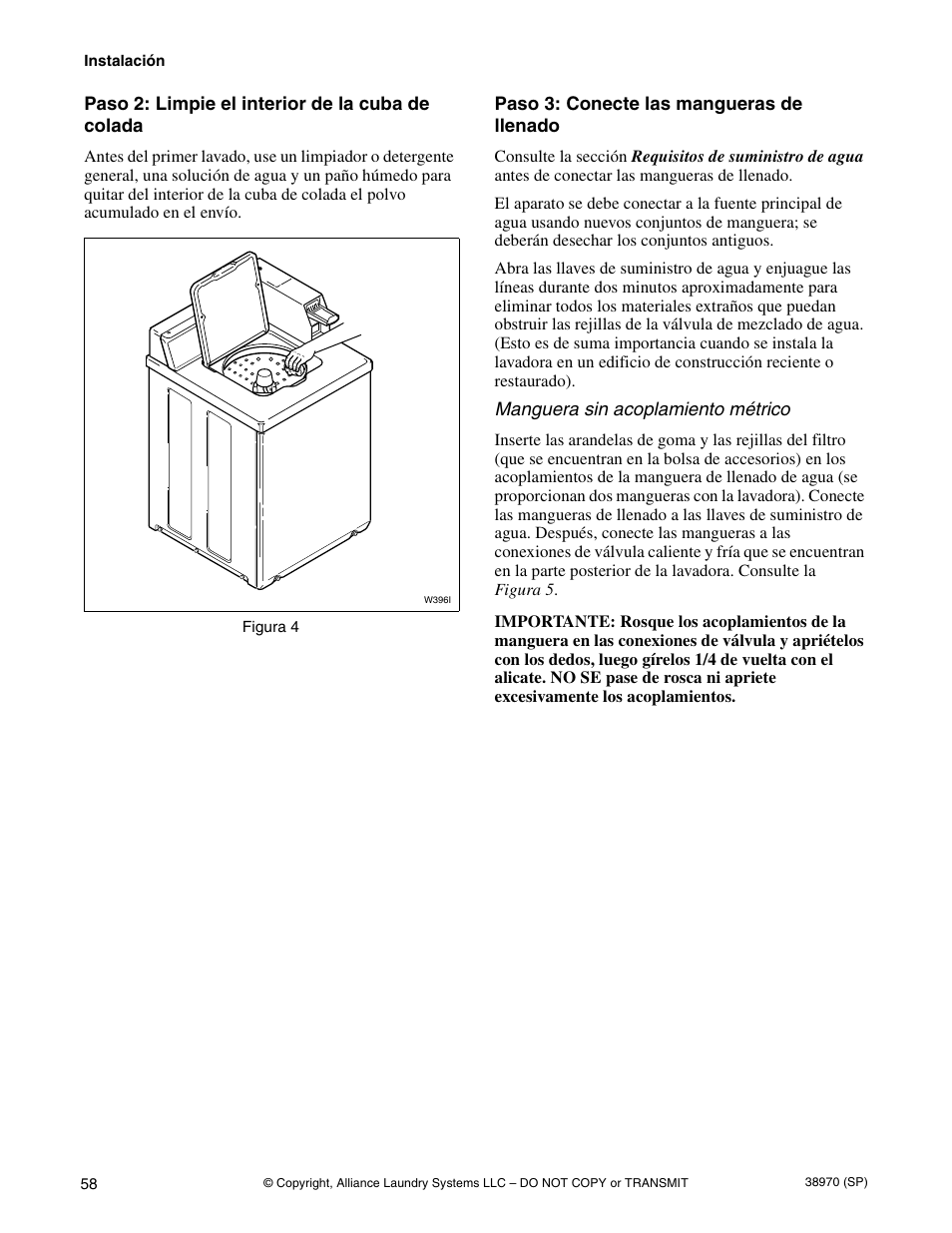 Speed Queen W446I User Manual | Page 60 / 92