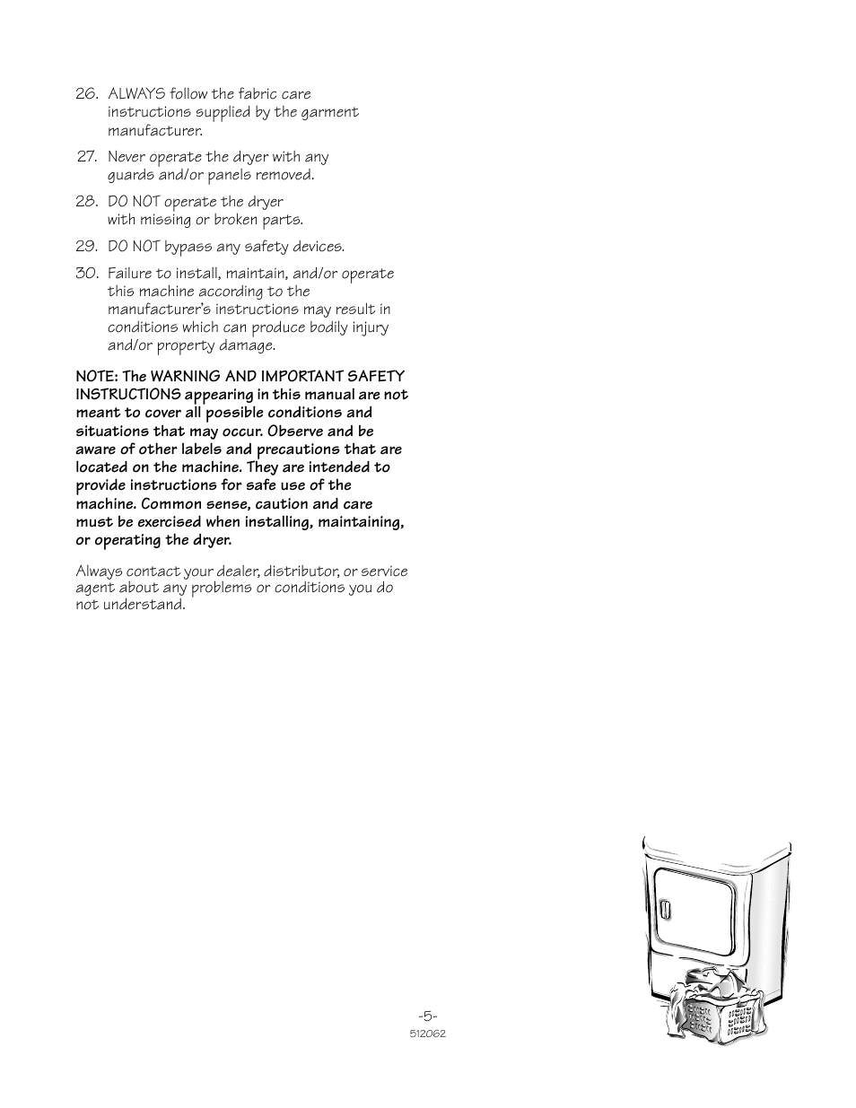 Speed Queen 51206ZKZ User Manual | Page 5 / 18