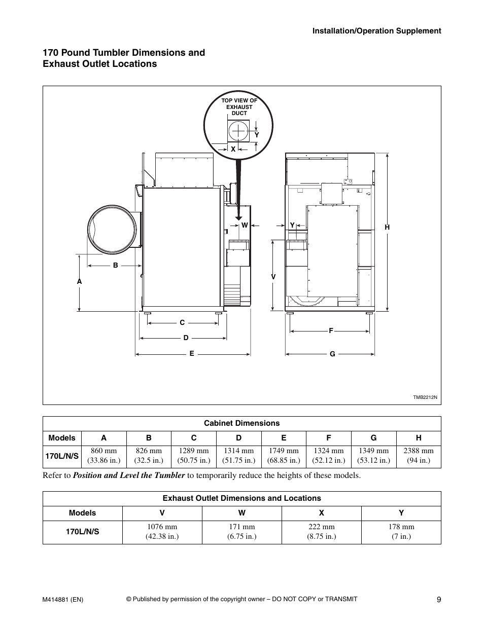 Speed Queen Drying Tumblers TMB1268C User Manual | Page 11 / 30