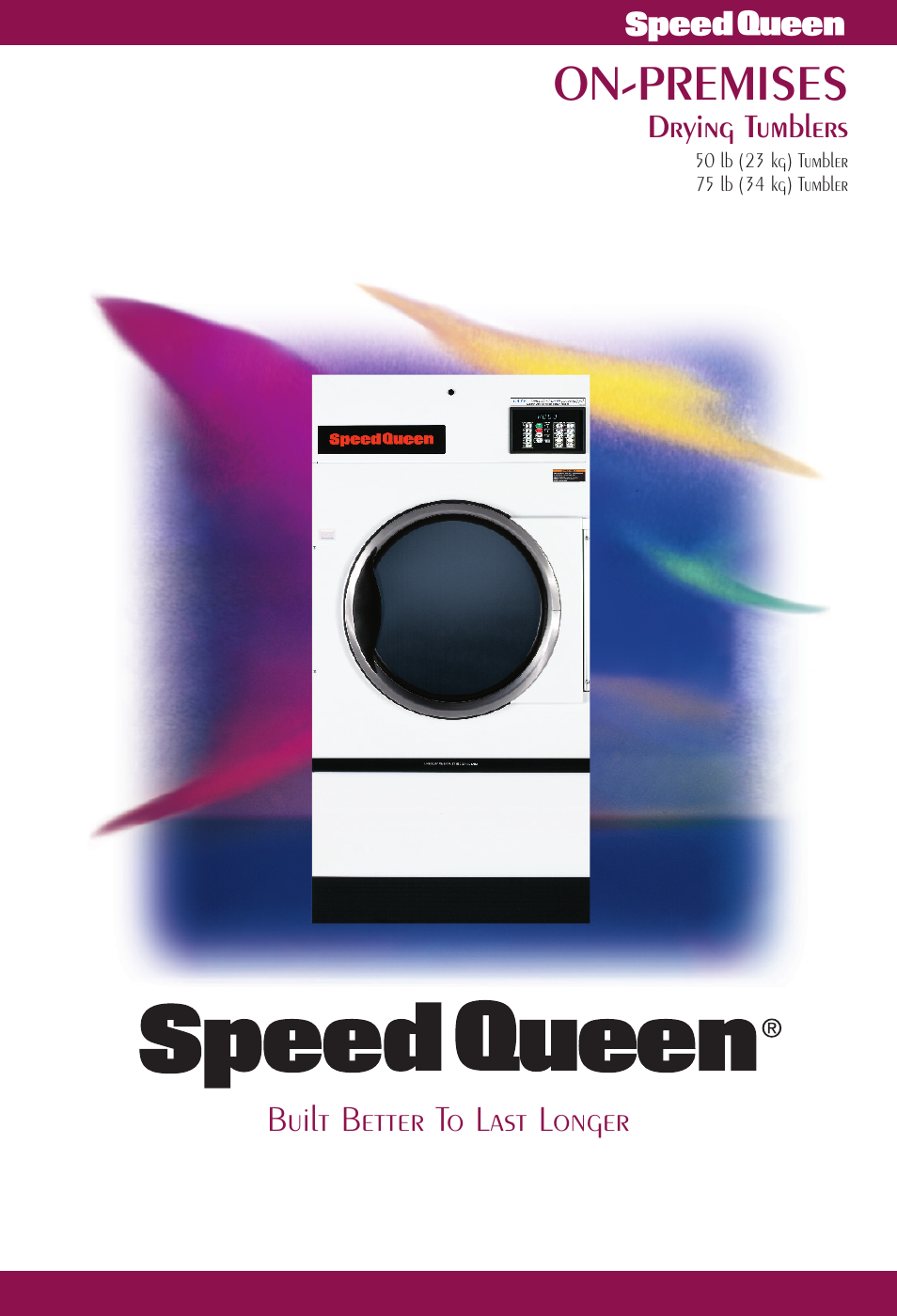 Speed Queen 50 lb User Manual | 6 pages