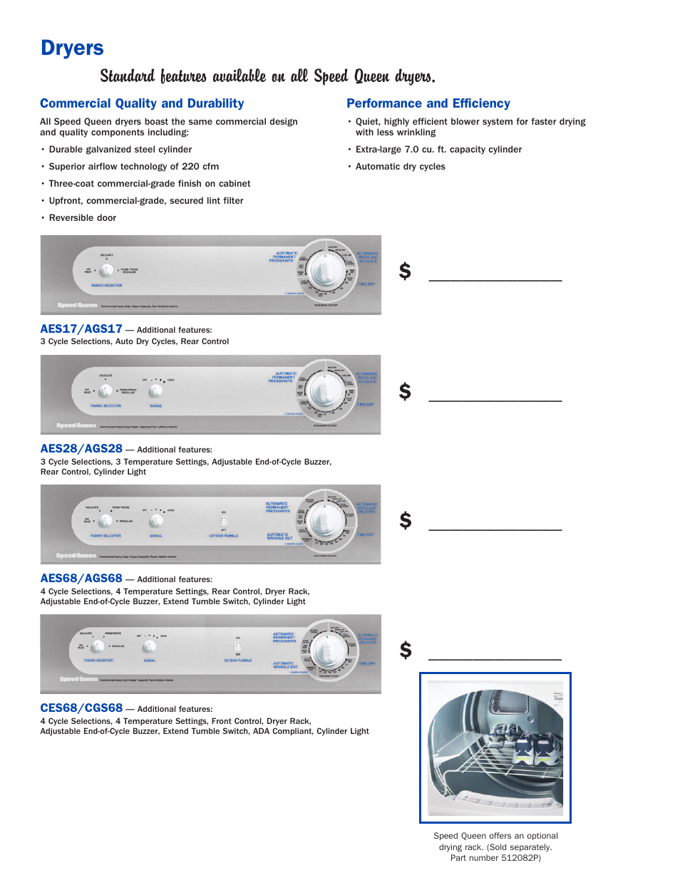Dryers | Speed Queen Home Laundry User Manual | Page 8 / 12