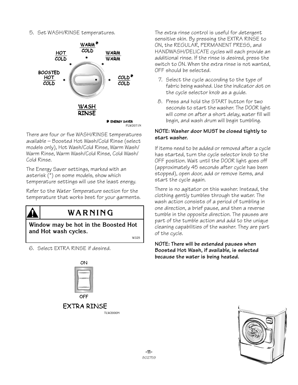 Speed Queen Frontload Washer 802759 User Manual | Page 11 / 30