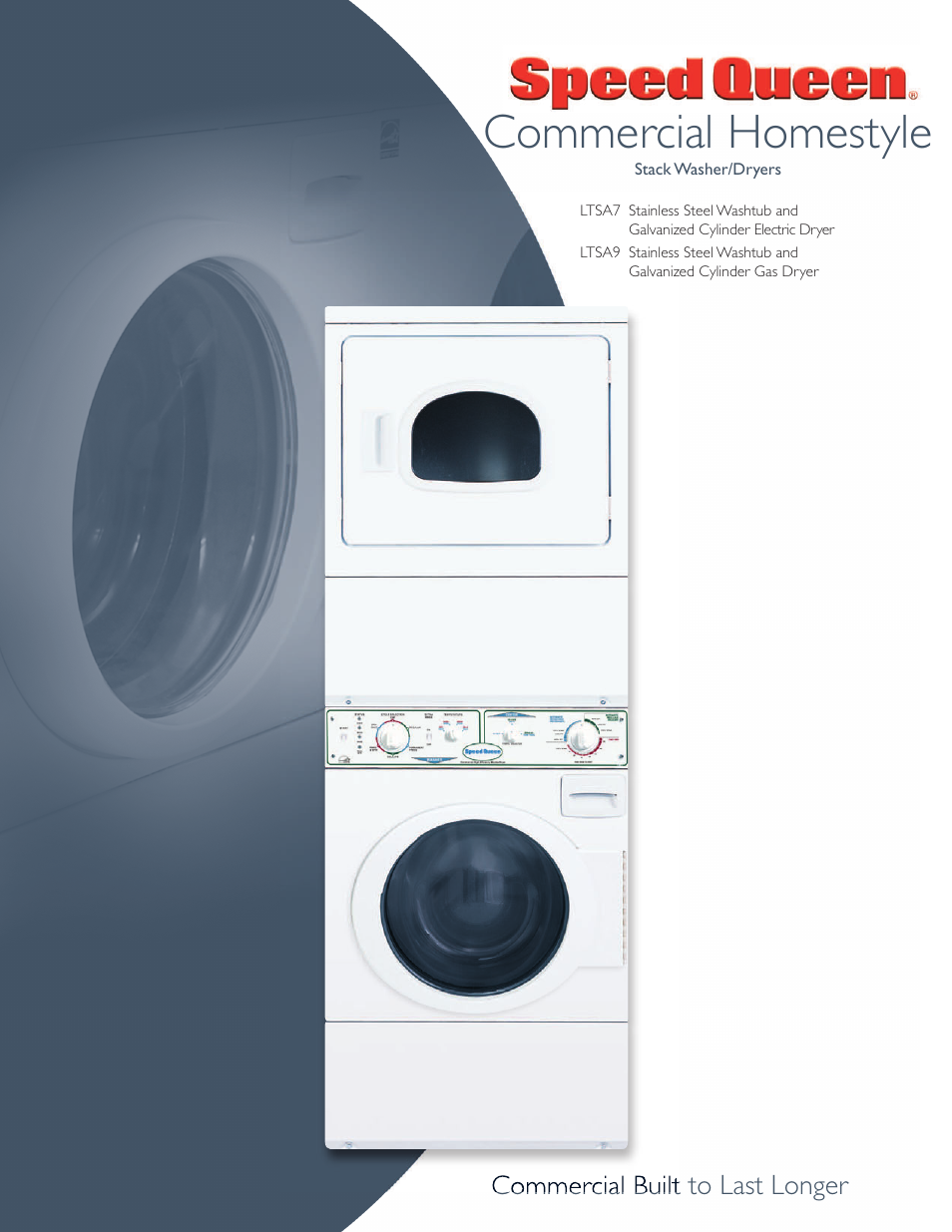 Speed Queen LTSA7 User Manual | 2 pages